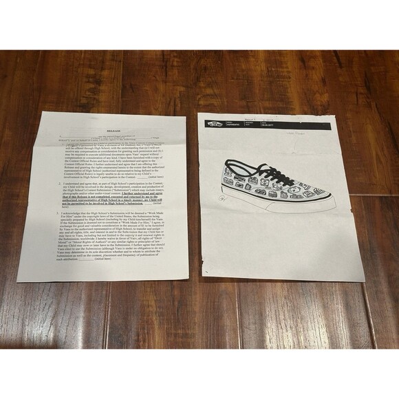 Vans 2013 Custom Culture Contest Light Blue Camera Sneakers Women’s 10.5 Men’s 9 main image 11